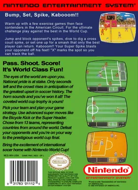 Super Spike V'Ball + Nintendo World Cup (USA) box cover back